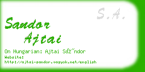 sandor ajtai business card